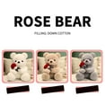 thumbnail image 5 of 9.1" Large Teddy Bear with Rose Valentines Day Stuffed Animals, Plush Toy Cartoon Cuddly Doll Soft Plush Bear Doll Stuffed Animal Toys Valentines Day Decor Gifts for Her / Girlfriend Lover Mom Kids, 5 of 10
