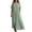 Green, variant on Noric Women V Neck Short Sleeve Maxi Dresses Loose Pleated Front Flowy Casual Summer Beach Vacation Daily Boho Dresses