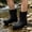 Black, variant on Mens Rain Boots Short Ankle Non Easy On Waterproof Boots Rain Boots For Men Flexible Rubber Sole Cushioned Durable Garden Footwear US :7.5