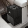 thumbnail image 1 of Bote De Basura Para Automóvil Con Tapa - Bolsa De Basura Colgante Con Bolsillos De Almacenamiento Organizador Para Suv A Prueba De Fugas Contenedor De Basura Para Camión Impermeable Plegable Y Portáti, 1 of 1