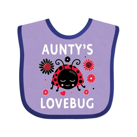 

Inktastic Valentine s Day Aunty s Lovebug Gift Baby Boy or Baby Girl Bib