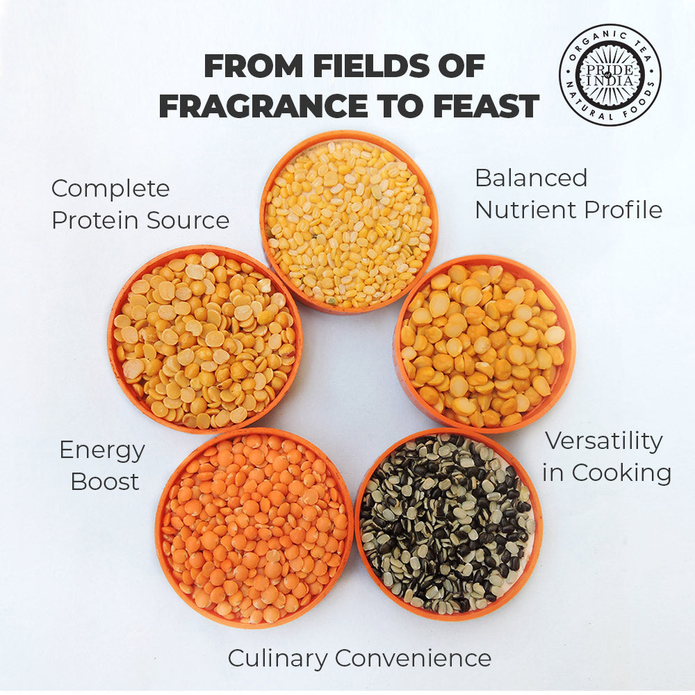 Pride Of India - PACK of 6 - Bean And Lentil Superfood, Five Mixed Beans And Lentils, 1.5 lbs Jar