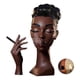 thumbnail image 2 of Clearance! Black Women Head Incense Burner Black Men Head Incense Holder Face Head Room Decoration Cool Items For Room Home Decor, 2 of 4