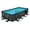 SkimmerPlus Pump (16ft x 8ft x 42in), variant on Funsicle: Oasis Designer Lap Pool - 24ft Above Ground Pool Set, 24'x12'x52", Filtration System, Ladder, Pool Cover, Ground Cloth, Maintenance Kit