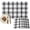 Black, variant on Burnt Orange Plaid Placemats Set of 2, Gingham Check Minimalist Grid Farmhouse Washable Wipeable Table Mats for Dining Tables, Indoor Outdoor Kitchen Place Mats for Holiday Party Table Decor