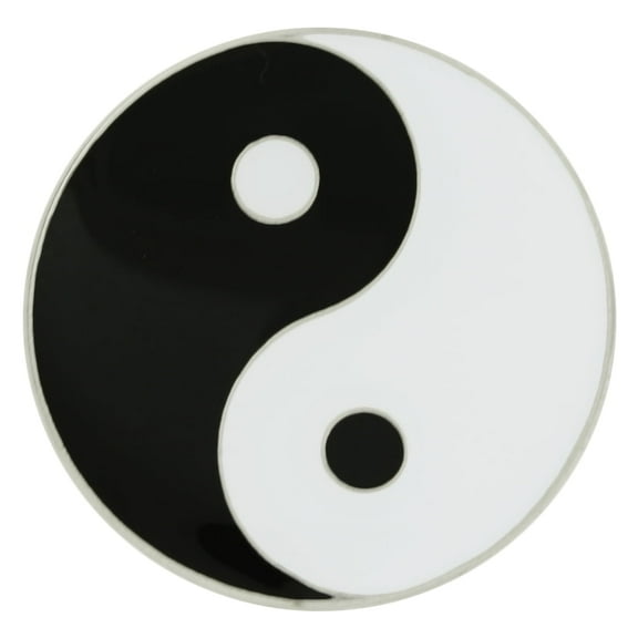 PinMart Taoism Yin Yang Enamel Lapel Pin