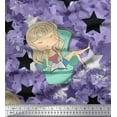 thumbnail image 1 of Soimoi Crepe Silk Fabric Star,Cloud & Sleepy Girl Printed Craft Fabric by The Yard 42 Inch Wide, 1 of 3