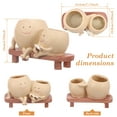 thumbnail image 2 of Rocking Chair Smiley Face Planter Cute Plant Pots for Indoor Outdoor Plants Succulent Pots with Drainage Hole Unique Funny Flower Pot for Succulents Plant Gifts, 2 of 12