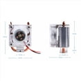 thumbnail image 4 of 3X para 4 Estuche con Enfriador de Torre de Hielo Ventilador de CPU, con Ventilador Disipador de Ventilador Deslumbramiento Ventilador RGB Torre de TuberíA, 4 of 5