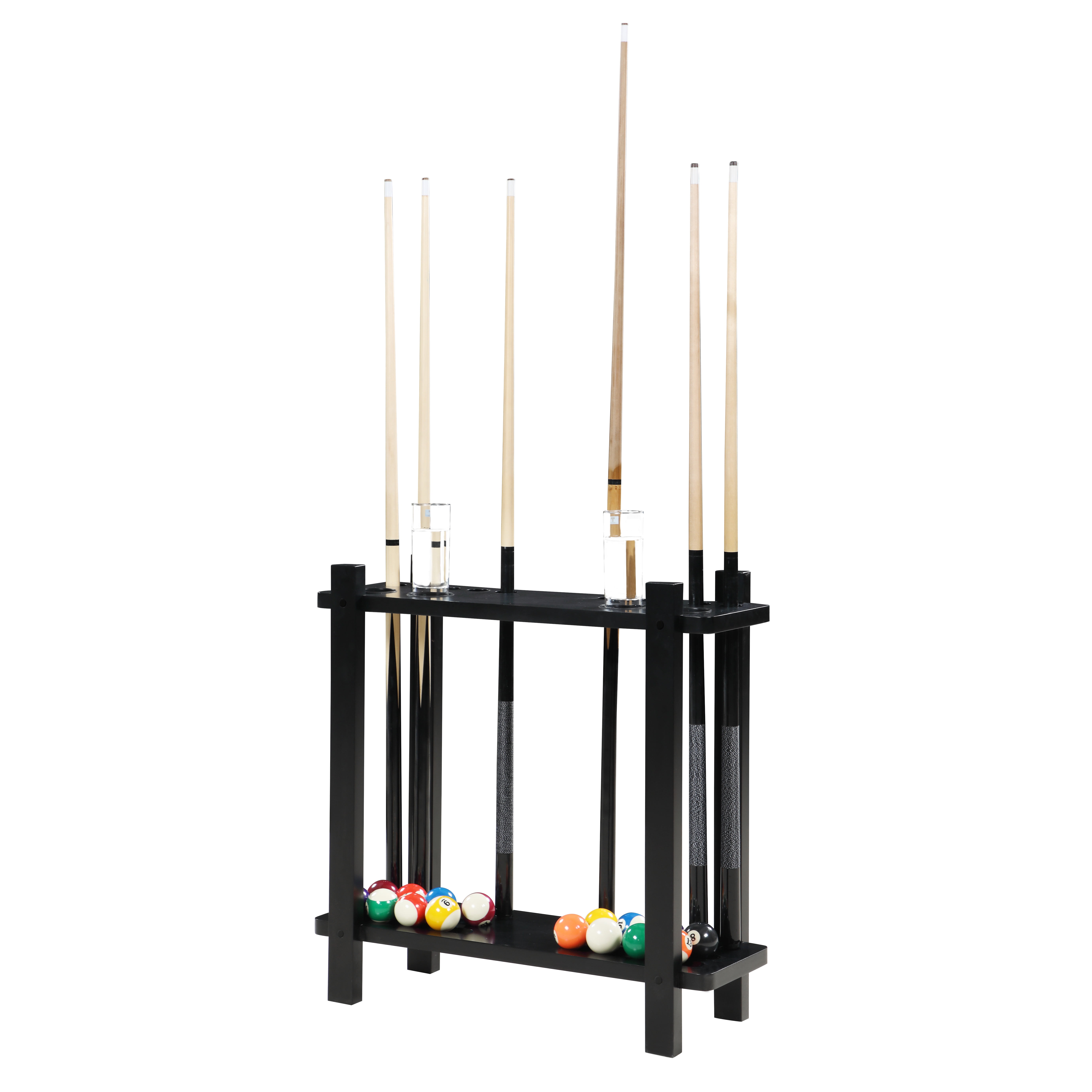Hathaway Classic Floor Billiard Pool Cue Rack