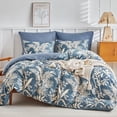 thumbnail image 2 of TEMOGU-Floral Duvet Cover Queen, Ultra Soft Queen Duvet Cover, 3 Pieces Microfiber Comforter Cover Bedding Sets with Zipper Closure and Corner Ties, 90x90 Inches, 2 of 4