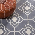 thumbnail image 6 of Safavieh Four Seasons Delbert Trellis Polyester Runner Rug, Gray/Ivory, 2'3" x 8', 6 of 11