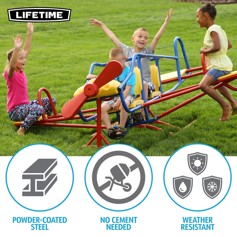 Lifetime Ace Flyer Teeter Totter, Airplane Outdoor Seesaw