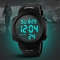 thumbnail image 2 of Men Digital Watch Stopwatch Alarm Luminous Watch, 2 of 7