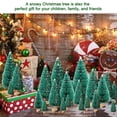 thumbnail image 4 of Árbol de Navidad Hatisan Mini artificial con base de madera, 30 unidades, 4 of 6