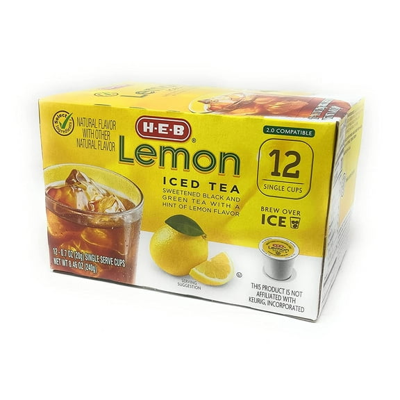 HEB Lemon Iced Tea Single Serve Pods - 12 count