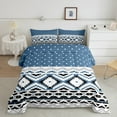 thumbnail image 2 of Manfei Bohemian Aztec 3 Pieces Queen Comforter Set for Teens Boys Girls,Polka Dots Ultra Soft Bedding Sets,Hippie Tribal Bedding Comforter Set Breathable,Ultra Soft Home Decor,Reversible, 2 of 8
