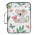 thumbnail image 2 of Haosy Accordion File Organizer Zipper Binder 500 Sheet 6-Tab Expanding File Folder Multi-Pocket 1.2 Inch 3 Ring Cute Koala and Butterfly, 2 of 7