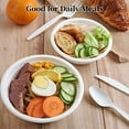 thumbnail image 3 of Zhuge Paquete de 50 tazones de papel de 17 oz, tazones compostables desechables, tazones de sopa biodegradables y resistentes hechos de bagazo natural, 3 of 4