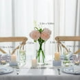 thumbnail image 4 of Glasseam Glass Cylinder Vase in Bulk for Wedding Centerpieces 3.3" Dia x（5.5"+7.5"+9.5")Tall Clear Hurricane Floating Candle Vases Set of 6, 4 of 9