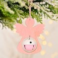 Christmas Hanging Bells Decoration Wooden Hollow Out Design Christmas