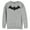 Athletic Heather, variant on Men's Batman Logo Classic Sweatshirt Charcoal Heather Medium