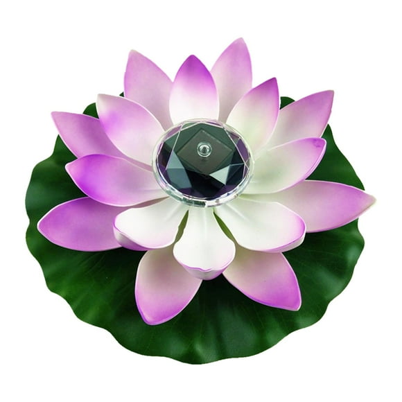 Floating Lotus Night Light Lotus Floating Lanterns Floating Solar Lotus Lamp for Violet