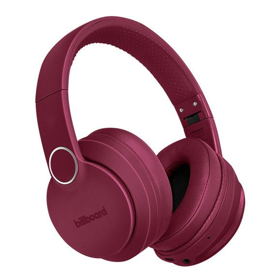 Audífonos Inalámbricos On Ear Billboard Soul Track STF Bluetooth 5.1 5H Micrófono Plegables color Vino