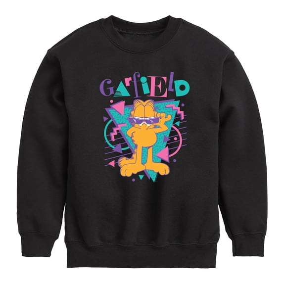 Garfield - Garfield 90S Logo - Toddler & Youth Crewneck Fleece Sweatshirt