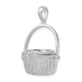 thumbnail image 5 of FJC Finejewelers 925 Sterling Silver Rhodium Plated Moveable 3D Nantucket Basket Charm 31 x 22 mm, 5 of 8