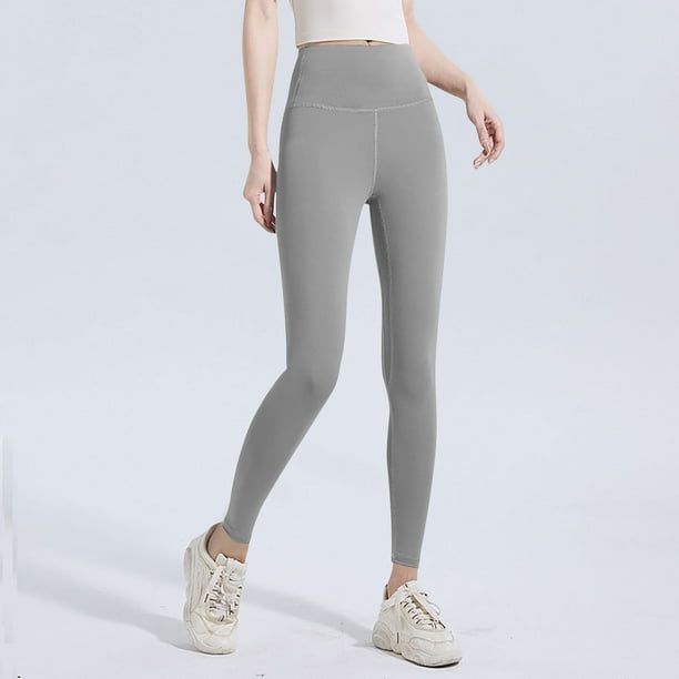 Pantalones deportivos casuales de cintura alta para mujer, con efecto lifting y medias de seda.