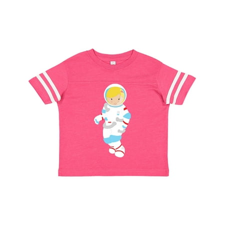 

Inktastic Cute Girl Astronaut Girl Cosmonaut Space Flight Gift Toddler Toddler Girl T-Shirt