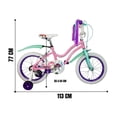 thumbnail image 4 of Bicicleta Infantil Unibike  rodada 16 con ruedas de entrenamiento Rosa 16, 4 of 8