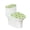Little Dog Clover, variant on HELLHERO Marble texture Stylish Toilet Seat Cover Set Elastic Edge Elastic Fabric, Universal, Adjustable U-Shaped