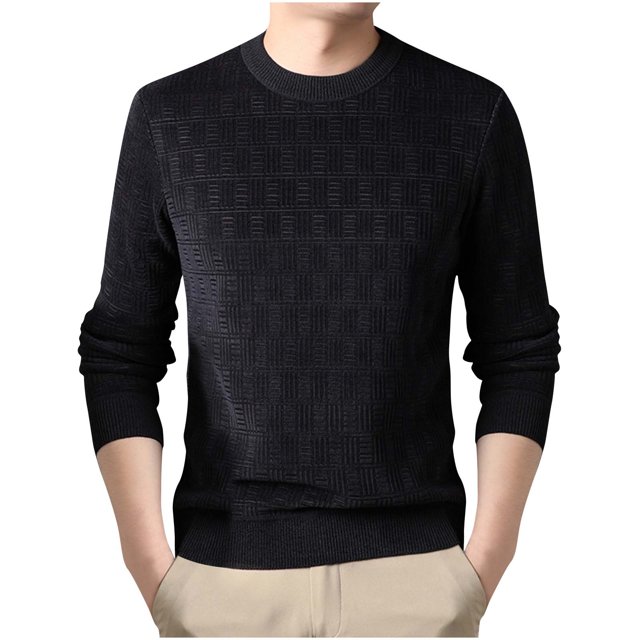 LNWUY Men's Long Sleeve Shirts Quick Dry Performance Shirt Spring Autumn Solid Color Padded Warm Comfortable Round Neck Shirts Gray XXL