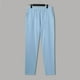 thumbnail image 3 of Pantalones de lino para hombre ligeros de verano: cintura elástica con cordón, pantalones informales de playa, poliéster, tallas S-XXXL para yoga y vacaciones, 3 of 6