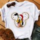 thumbnail image 1 of Believe Merry Christmas-ropa para mujer, camiseta de moda de Disney Y2k, blusa blanca de estética para fiesta de Nochebuena, 1 of 5