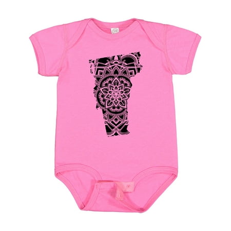 

Inktastic Vermont Silhouette Mandala Gift Baby Boy or Baby Girl Bodysuit