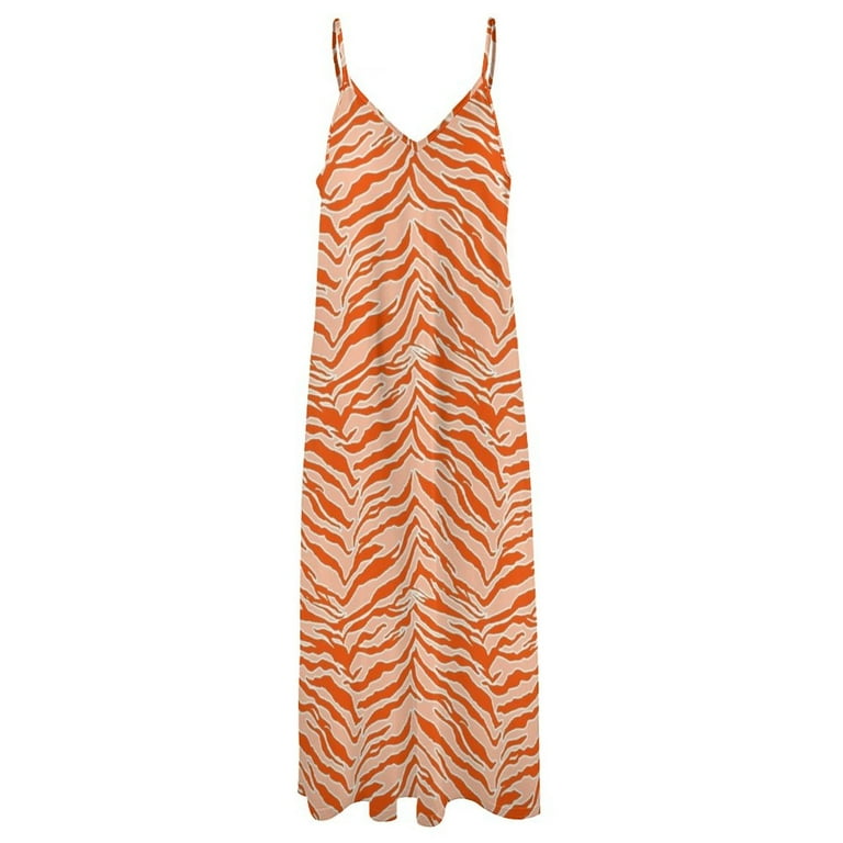 open lace back dress Orange & Purple Tiger Dress  POPPIBLUE