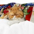 thumbnail image 5 of PRATYUS Bouquet Butterfly American Flag Flannel Blanket, Cozy Soft 50x60in, 5 of 7