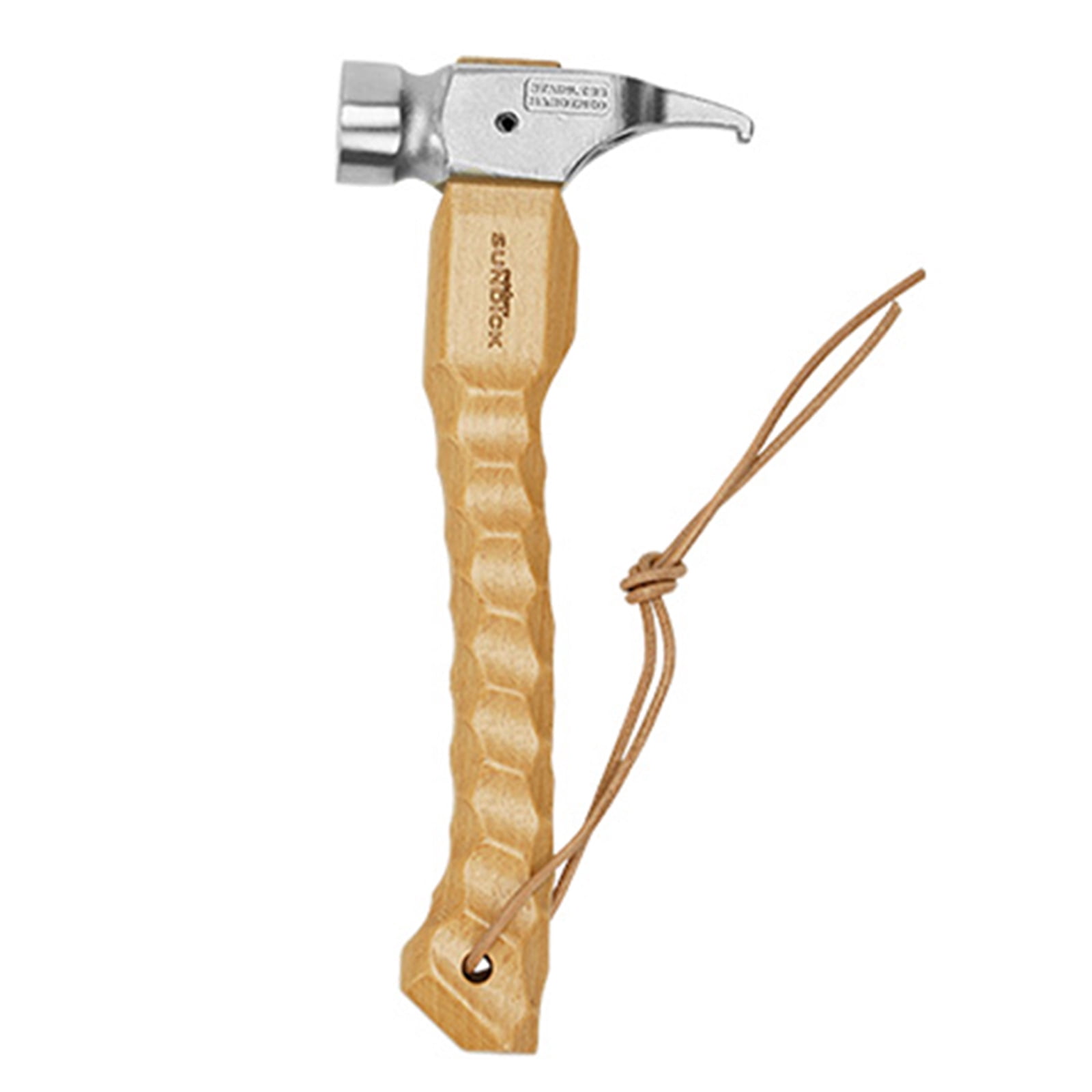Peggybuy SUNDICK Camping Hammer Beech Handle Ground Nail Hammer