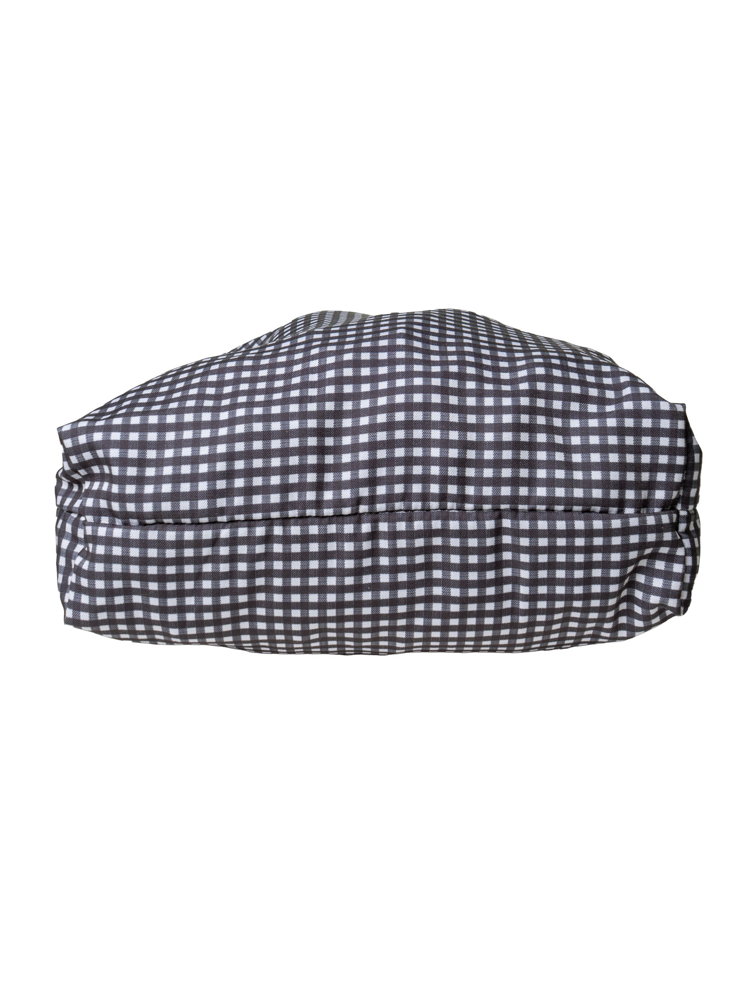 Weekend Academy Girls Gingham Weekend Essentials Tote Bag, Black/White