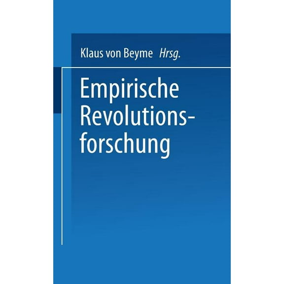 Universitätstaschenbücher Empirische Revolutionsforschung, (Paperback)