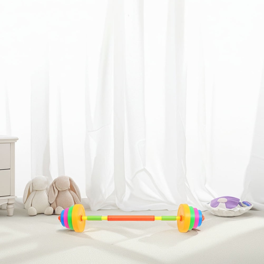 LULULION 1Set Water and Sand Fillable Adjustable Dumbbell and Barbell Set