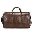 thumbnail image 1 of POINTERTECK Weekender Overnight Bag Waterproof Travel Duffel Bag Leather Carry On Bag Blue, 1 of 6