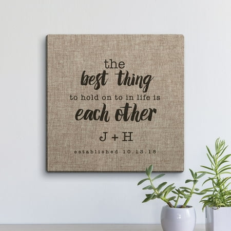 The Best Thing Personalized 12 x 12 Canvas