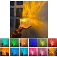 thumbnail image 4 of Rotating Water Ripple Small Night Lamp Bedside Flame Lamp Romantic Gift Star Projection Lamp, 4 of 9