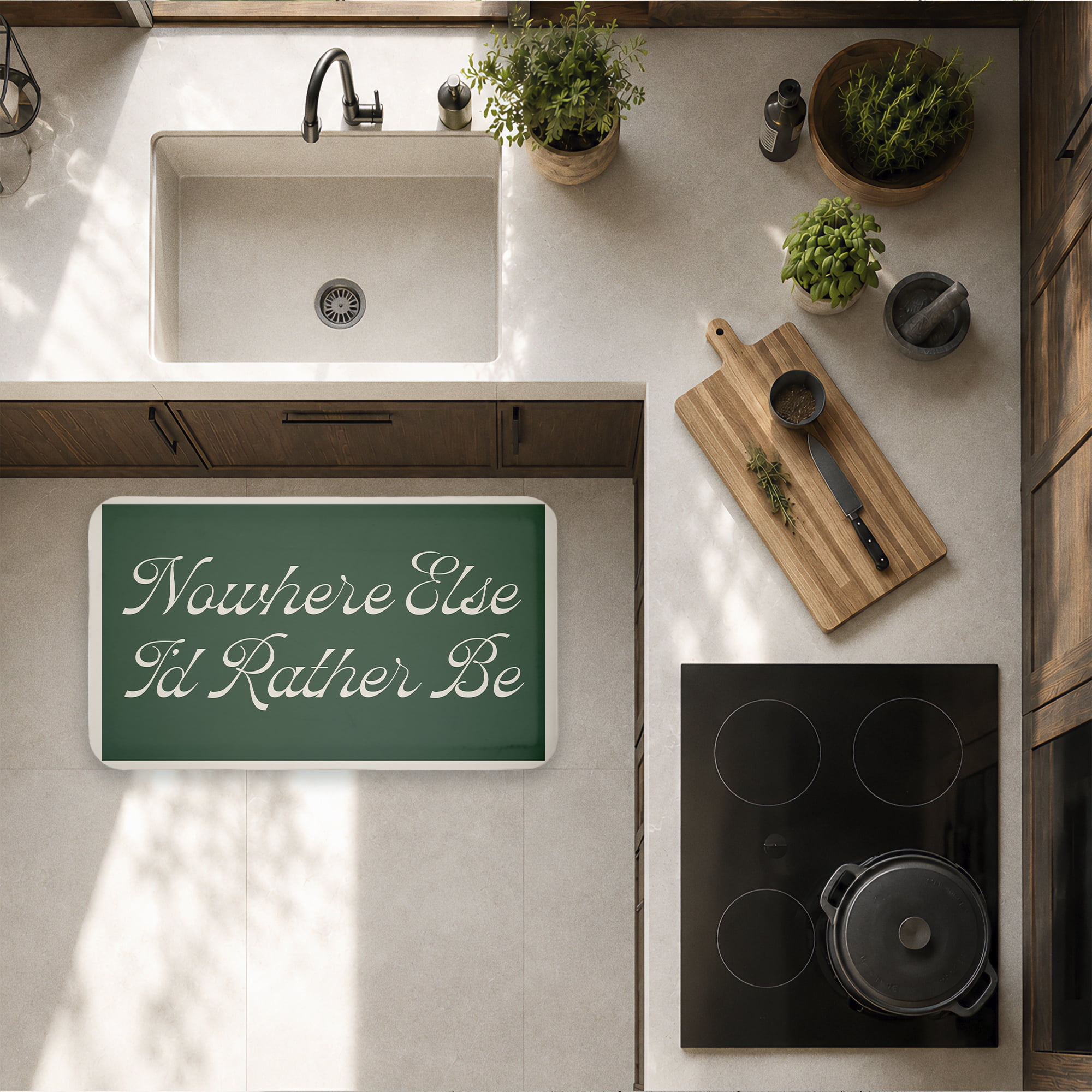 Stupell Industries Nowhere Else I'd Rather Be Printed Anti-Fatigue Floor Mat, design by Lil' Rue