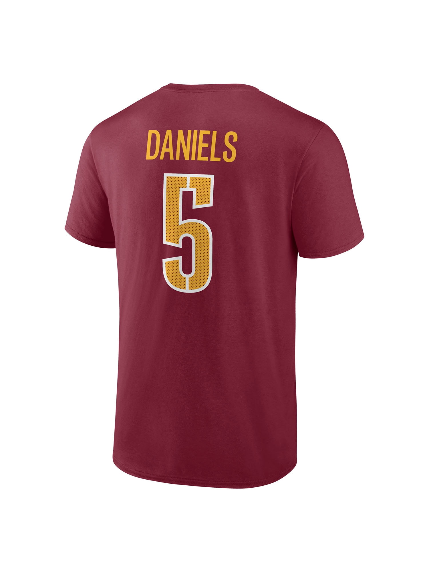 NFL Jayden Daniels Washington Commanders Mens Name & Number Short Sleeve Tee