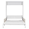 thumbnail image 3 of Miekor Furniture Queen Size Murphy Bed Wall Bed with Cushion, White B3A586, 3 of 8